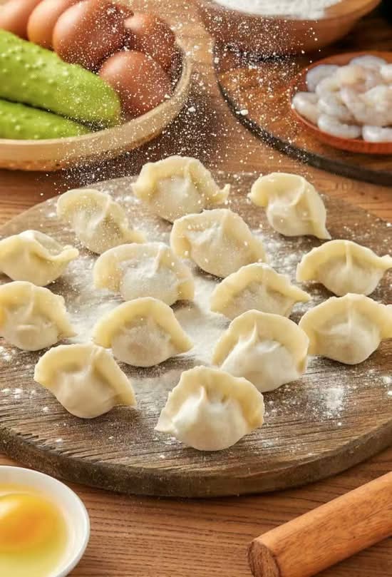 Vegetarian dumplings 素馅水饺